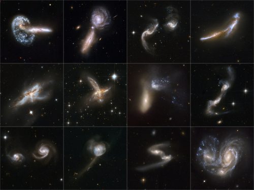 Hubbles Bilder von fernen Galaxien
